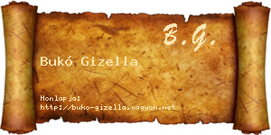 Bukó Gizella névjegykártya