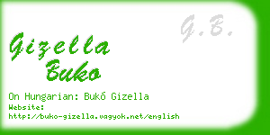 gizella buko business card