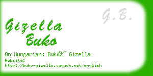gizella buko business card